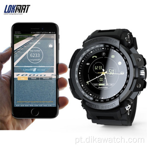 LOKMAT MK28 Sports smart watch pulseira informações push IP68 smartwatch masculino à prova d&#39;água relógios para chamadas Ios e Android